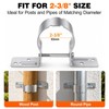 12 PCS Fence Post Brackets 2-3/8", Heavy Duty Galvanized Steel
