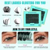 Wispy Cluster Eyelash Extensions, Pack of 200, Individual Eyelashes, 9-16