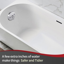 PRIMSOPH Three Hole Overflow Faceplate Tub Drain Trim Kit Conversion Kit Assembly Universal Fine Coarse Thread Replacement Brushed Nickel