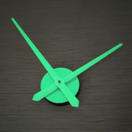 LOZMOM DIY Large Clock Hands 3D Clock Needles Wall Clocks Home Art Decor Quartz Clock Mechanism Accessories(Hands-Luminous)