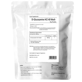 UKHealthHouse UKHealthHouse Glucosamine Hydrochloride Powder Joint and Cartillage Support Extra Strength 40 Mesh D-Glucosamine HCL Powder Glucosamine HCL Supplement (1kg)