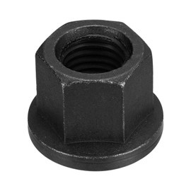 QUARKZMAN M20 Flange Hex Lock Nut Grade 10.9 Carbon Steel Black Oxidized Hex Flange Nut for Machines
