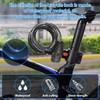 Cable Candado Flexible, KEVOSOK Candado de Bicicleta Antirrobo con Llave,