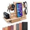 Personalisierte Docking Station Holz – Geschenk zum Hochzeitstag für Männer