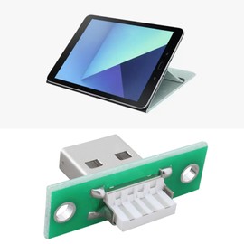 YINETTECH 10pcs USB 2.0 Type A Male Panel Mount Connector Reversible Design Solder Type 480Mbps for Mobile Devices Laptops Peripherals