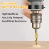 6 Pieces HSS Metal 1/4 Inch Drill Tap Set, M3