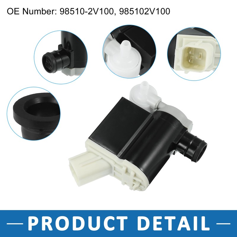 A ABSOPRO Windshield Washer Motor Pump for Hyundai Veloster Entourage