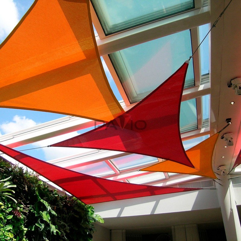 Patio Paradise 16' x16'x 16' Red Sun Shade Sail Triangle