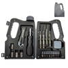 21-Piece Compact Tool Kit, Portable Repair Set with Screwdriver Bits,
