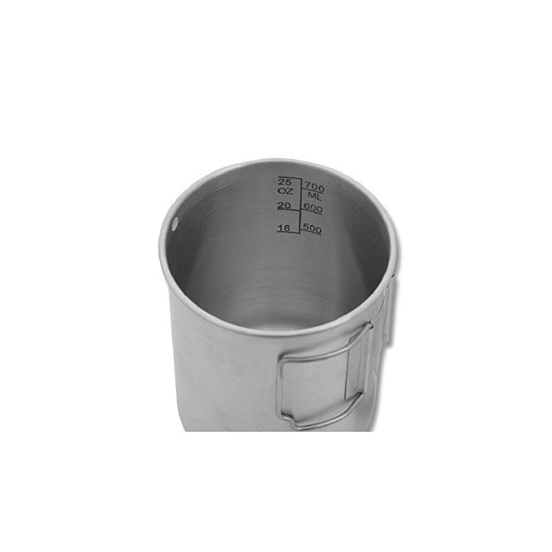 Pathfinder Stainless Steel Cup & Lid Set 700ml