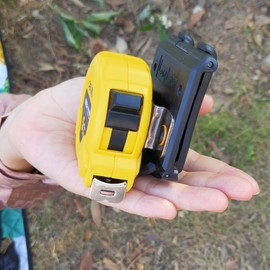 Tape Measure Clip for Belt - Clip On Holder for Measuring Tape