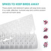 Touri 24 Pack Clear Transparent PVC Bird Spike Strips for
