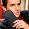 MultiValue Slim Wallet for Men, Bifold PU Leather Long Wallet