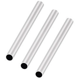 LAVMHAB 6063 Aluminum Tube 16mm OD x 14mm ID 1.0mm Wall Thickness 200mm Length, Aluminum Round Tubing Seamless Straight Pipes (3pcs)