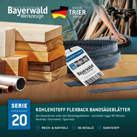 Bayerwald Tool Steel Band Saw Blade - 1712 x 13 x 0.36 x 4 / Wood, Non-ferrous Metals, Plastic, Thin Sheets/Saw Band Suitable for Metabo BAS 260 Swift Elektra Beckum BAS 250 G etc.