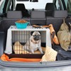SLSON 2 Pack Dog Bowls Integrated Foldable No Rim Plastic