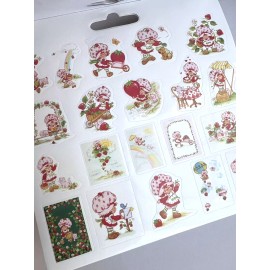 Sandylion Strawberry Shortcake Retro Wildbrain Sticker Book Pad  VTG Style