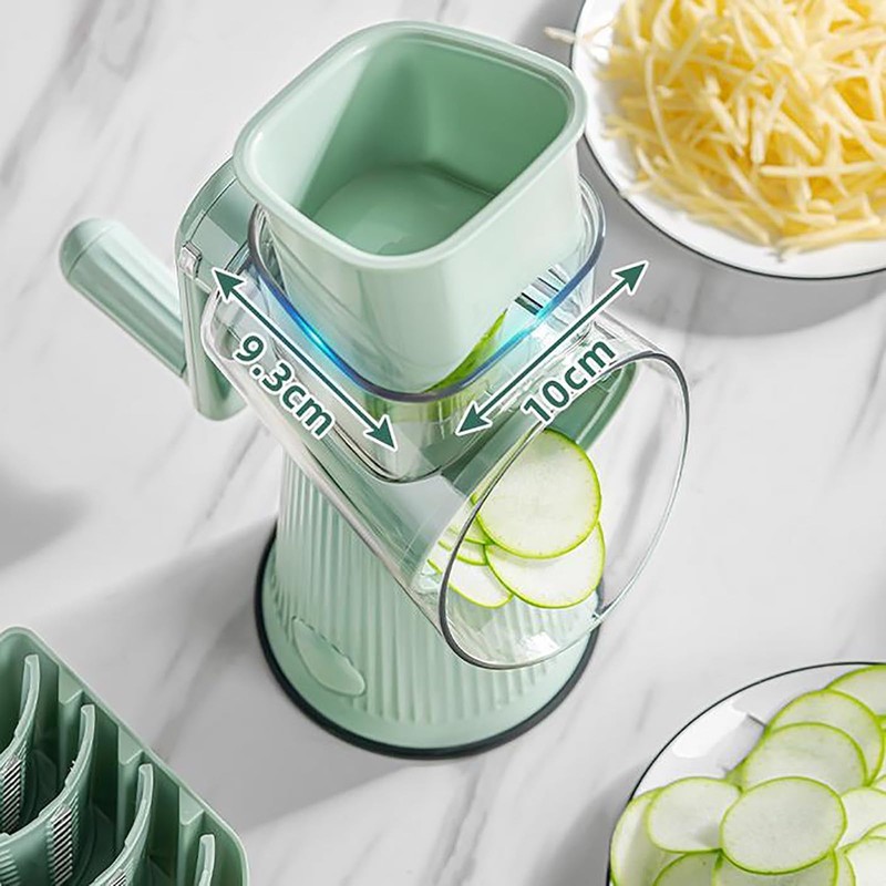 BSFRNF 5 In 1 Rotary Cheese Grater Vegetable Slicer for