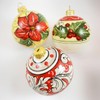 thatsArte – Italian Hand Painted Ceramic Christmas Ball Ornament Handmade