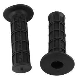Universal Motorcycle Handlebar Grips, 1 Pair Rubber Handgrip, 22mm 7/8 Inch (Color : Black)(Black), black
