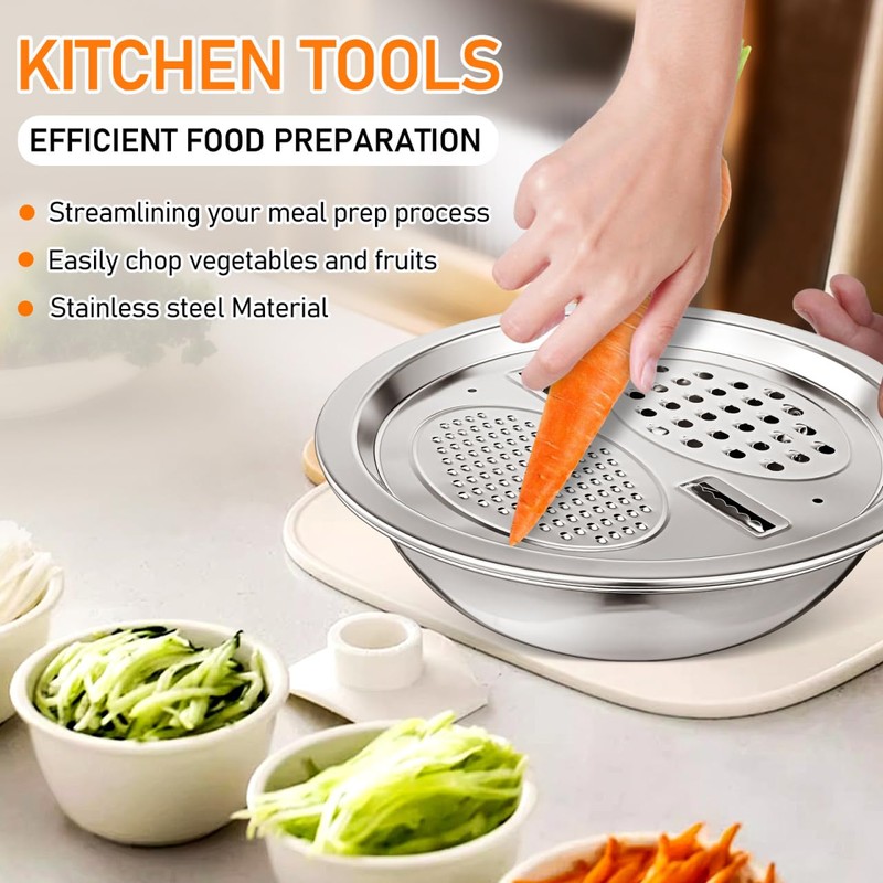 iplusmile Stainless Steel Drain Basket 10 Inch Colander Bowl Combo
