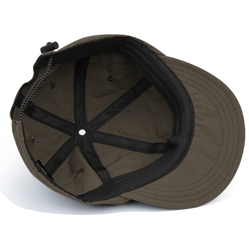 Clakllie Flat Brim Baseball Cap Soft Short Bill Cap Nylon