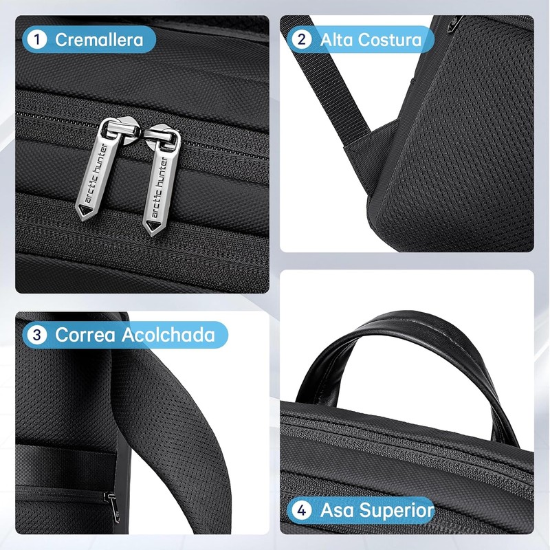 Mochila para Laptop Arctic Hunter Slim 16L para Hombres y