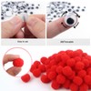 TOAOB 50pcs 1.18 Inch Pom Poms Red Craft Pom Poms