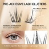Self Adhesive Lash Clusters Kit Natural Press-On Lashes No Glue