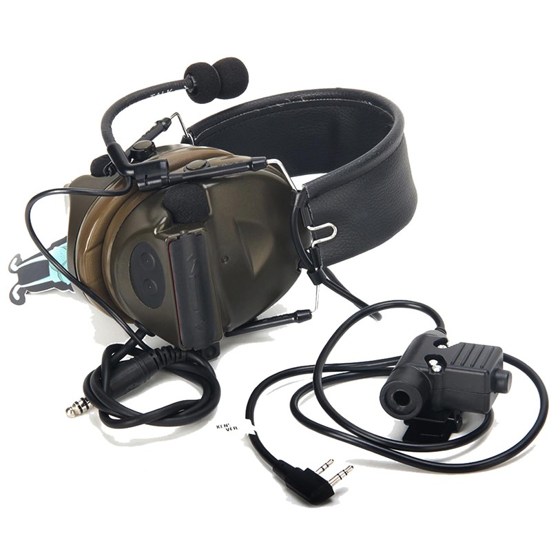 JinBling Tactical Headset with ptt,Z-Tactical C2 Airsoft Headset with U94-KEN