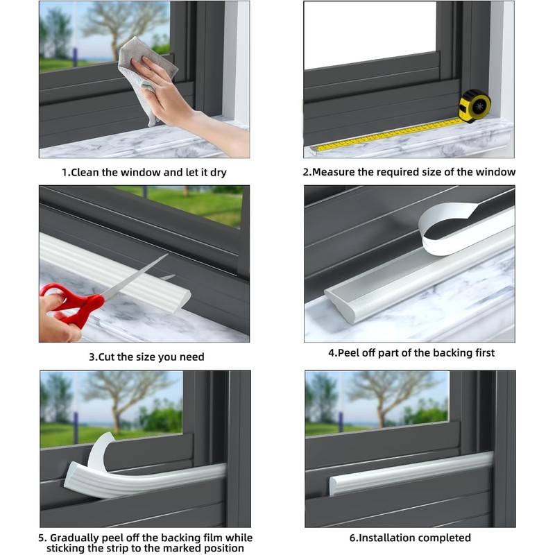 Guardapolvo y Protector para Puerta,Burletes de Cuña Puertas Ventanas,Tiras Sellado
