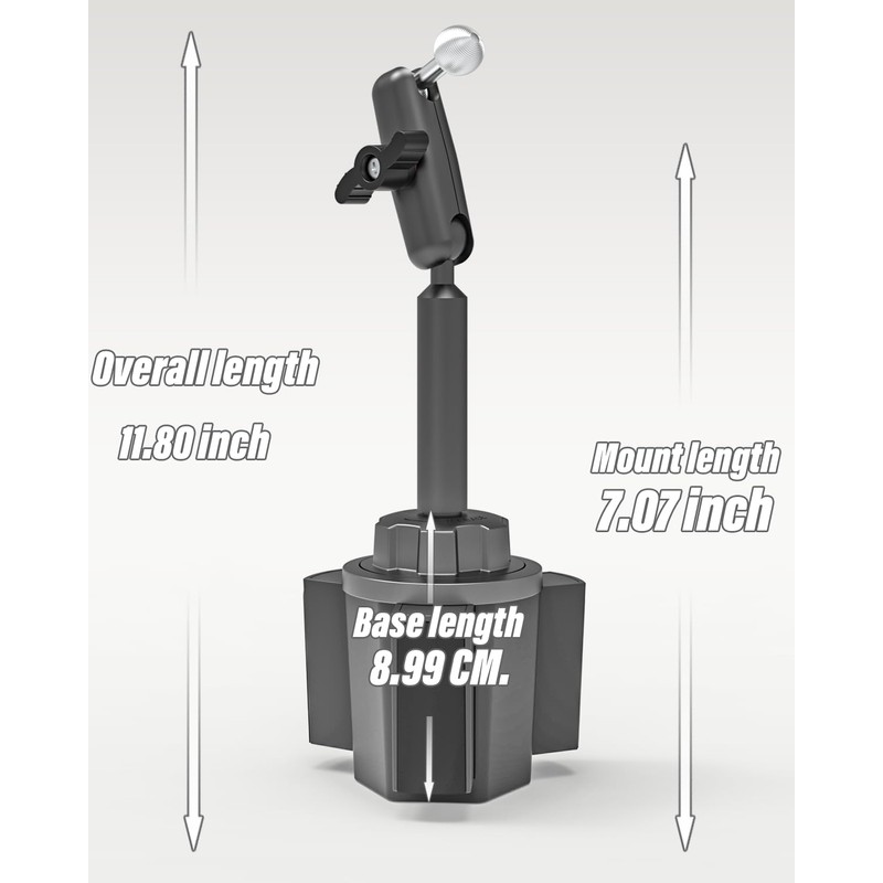 Charchendo All Metal Cup Holder Phone Mount for Recliner Loveseat