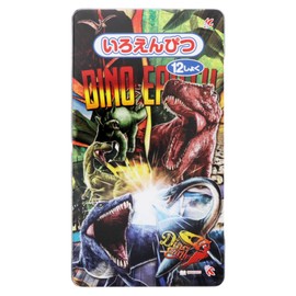Sunstar Stationery Dino Earth S5018897 Dinosaur Colored Pencil, 12 Colors