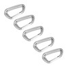 5Pcs Aluminum Alloy Climbing Carabiners 12KN (2697 Lbs) Heavy Duty