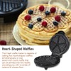 YALIYA 1000W Waffle Maker 5 Heart-Shaped Waffles Electric Waffler Griddle