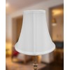 5x10x8 White Bell Shantung Lampshade - Perfect for small table