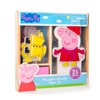 Peppa Pig Magnetic Wood Dress Up Doll. Includes 26 Colorful