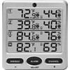 Ambient Weather WS-10-X4 Wireless Indoor/Outdoor 8 Channel Thermo-Hygrometer with Four