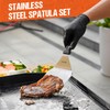 onlyfire Professional BBQ Griddle Spatula Set, Stainless Steel Griddle Spatula,