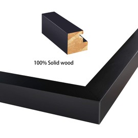 Egofine 12 Pack Black Gallery Wall Frame Set Solid Wood Picture Frame Collage Wall Art Decor for Home Decoration,Hanging or Tabletop Display,Include Multi-Size Two8x10, Four5x7,Four4x6,Two4x4