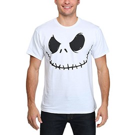 Nightmare Before Christmas Smilin Jack Skellington Costume T-Shirt-XX-Large White
