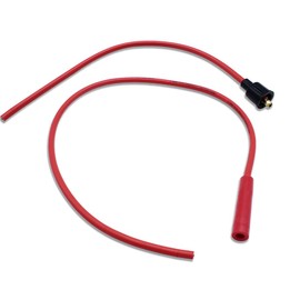 Aflle Racing Universal 8.5mm Spark Plug Spiral Core Silicone Wires Set Red with Straight Boots Fits HEI & Non-HEI V8