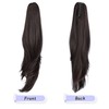 ponytail extension,22" claw clip hair extensions ponytail Long straight hair