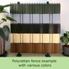 workingHOUSE Polyrattan Privacy Screen Strips for Double Bar Mesh -