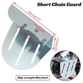CILOYU Short Mini Bike Clutch Cover Chain Guard Compatible with Predator 212 224cc 196cc 79cc 100cc Coleman CT200U CT200U-EX BT200X CT100U CC100X Baja DB30 MB200 GX160 GX200 Engine Parts
