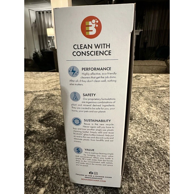 Boulder Clean Surface Cleaning Refill Kit - 16oz, Includes 3x