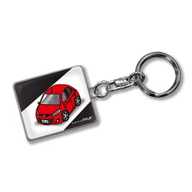 MKJP Custom Key Chain Mazda Demio DE Late Base Black, red