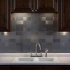 Aspect Peel and Stick Backsplash 3in x 6in Brushed Stainless