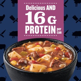 Progresso Pitmaster Hearty Smokehouse Style, Steak and Potatoes with Roasted Vegetables, Gluten Free, Canned Soup, 18.5 oz