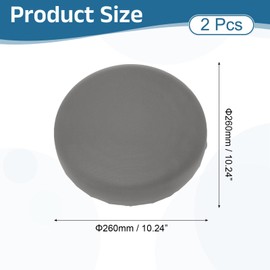uxcell 2 Pack Stool Covers Round, 11-15 Inch Bar Stool Covers Washable Dustproof Slipcover Seat Cushion with Elastic for Bar Kitchen Living Room Decor, Gray